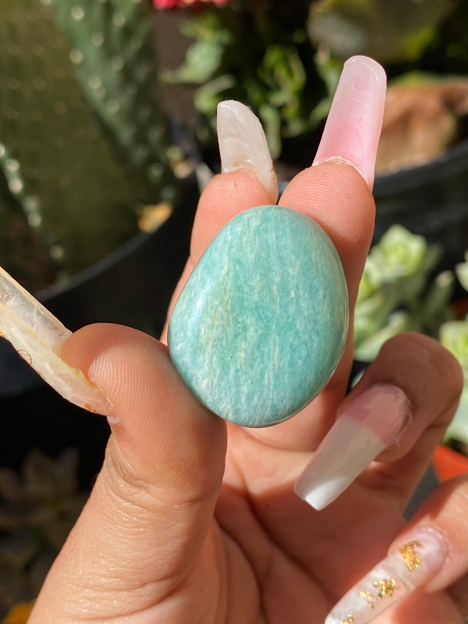 Amazonite Tumble Stone Amazonite Natural Amazonite Crystal Etsy