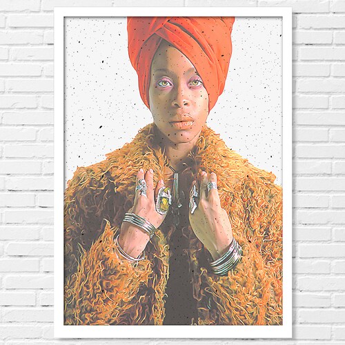 Erykah Badu Pop Art Etsy