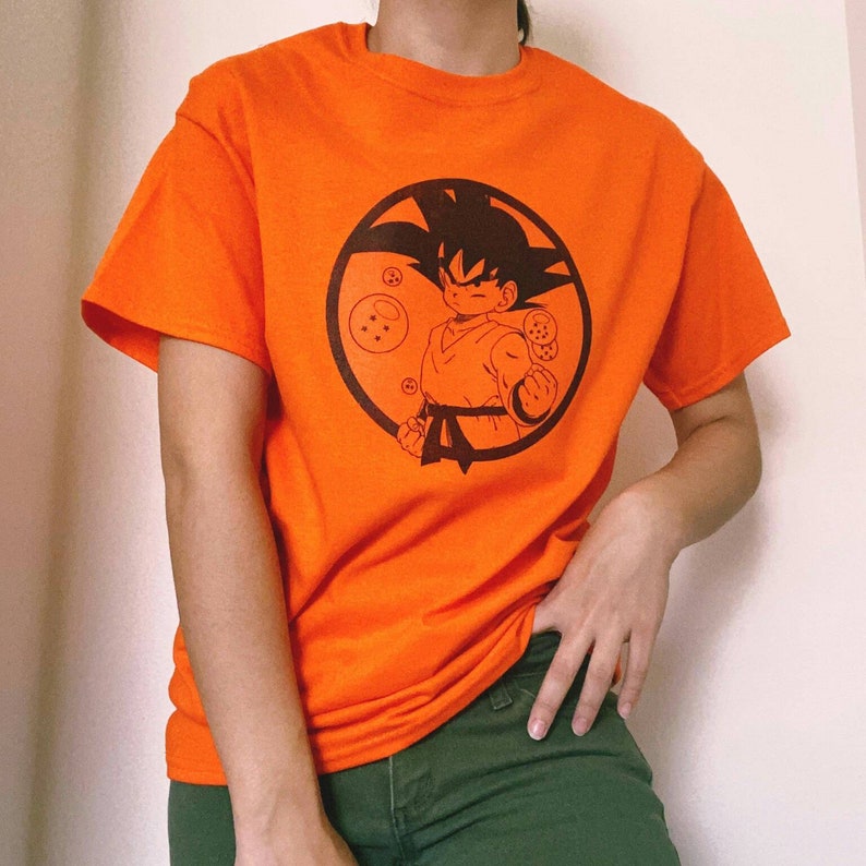 goku orange t shirt