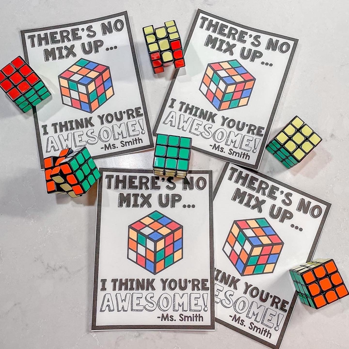 Valentine s Day Rubix Cube Themed Gift Tag Etsy a-valentine-s-day-rubik-s-cube-box-for-a-school-project-each-side-face-has-a-different-theme