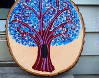 Blue Tree Painting