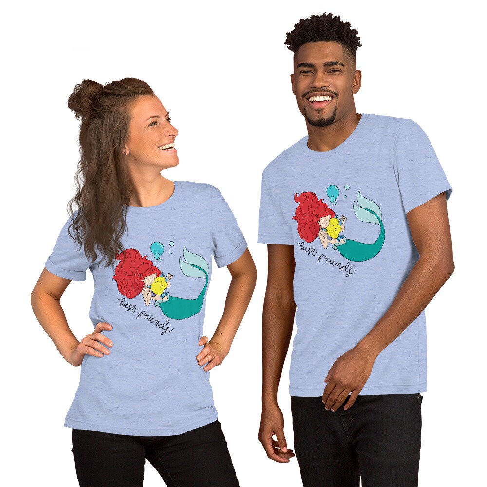 Ariel and flounder Best Friends Short-Sleeve Unisex T-Shirt | Etsy