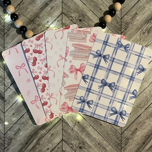 Coquette Bow Kindle Insert, Clear Case Kindle Insert, Pink Bow Kindle Insert, Cherries and Bows Kindle Insert, Books and Bows Kindle Insert