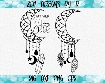 Free Free 236 Crescent Moon Dreamcatcher Svg SVG PNG EPS DXF File