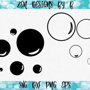 Bubbles SVG Cut File, Bubbles Outline