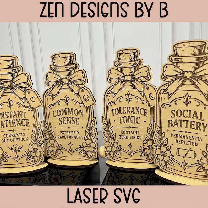 Potion Svg Files Funny Potion Bottle SVG Bundle | Sarcastic Apothecary Laser Files ...