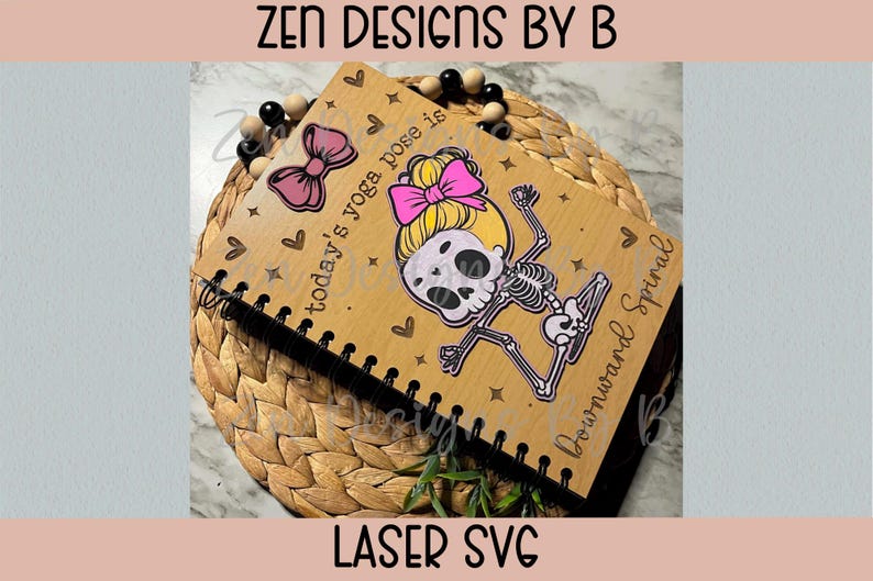 Funny Notebook Cover Laser SVG Bundle, Bookish Girly Designs image 5