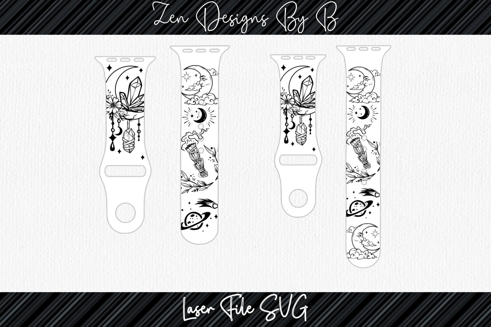 Celestial Watch Band Laser SVG File for Silicone Bands - Etsy