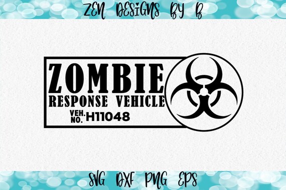 Zombie Racing Svg Zombie Response SVG Cut File Car Decal Biohazard Bumper - Etsy
