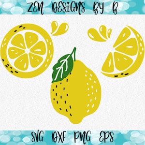 Lemon SVG, lemon Bundle, Layered With Color Files included