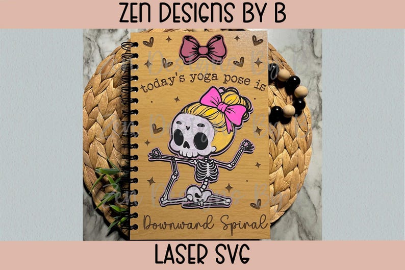 Funny Notebook Cover Laser SVG Bundle, Bookish Girly Designs image 4