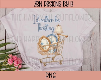 Rather Be Thrifting PNG, Secondhand Style Art, Mom Life Design