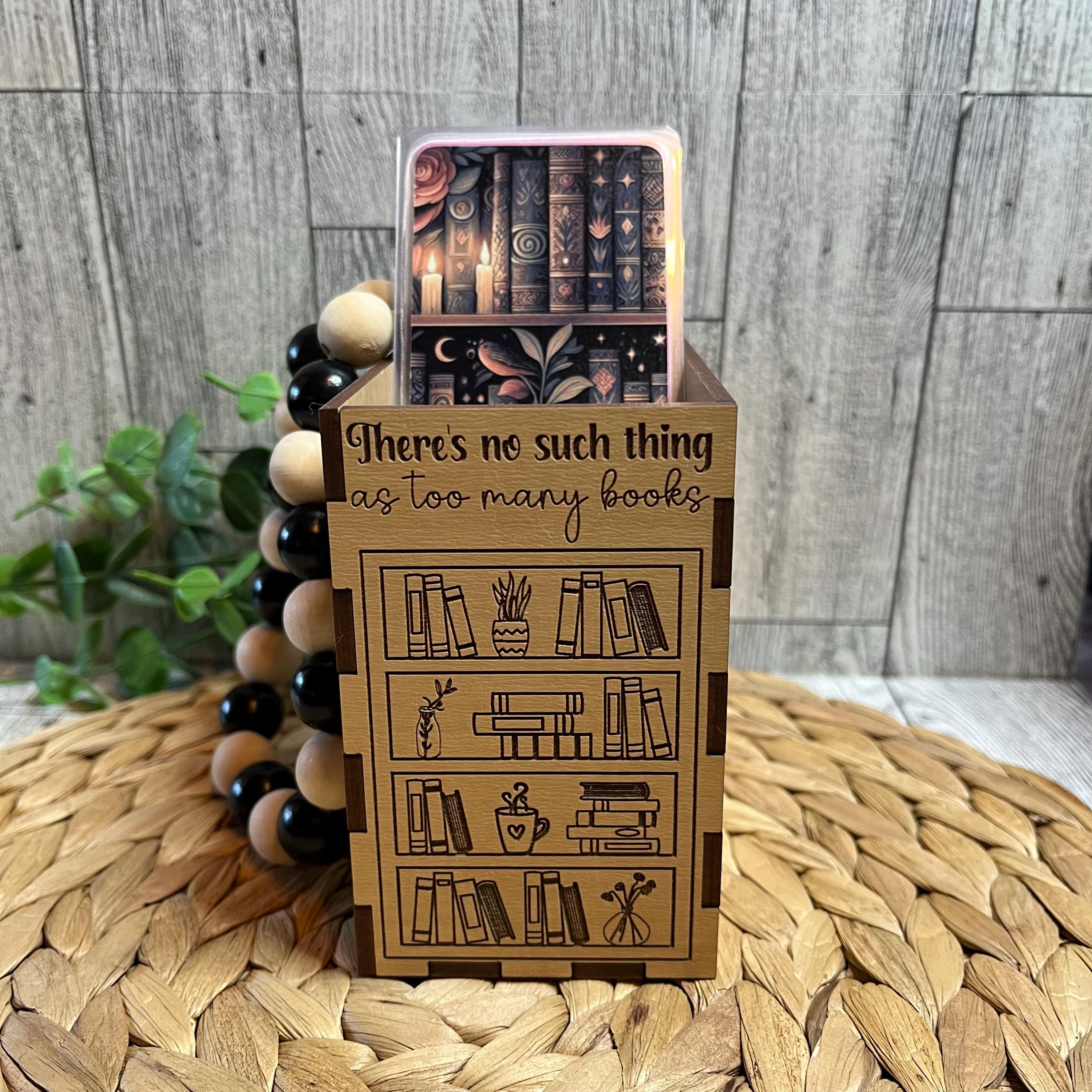 Bookmark Holder, Bookmark Box Book Nook, Double Sided, Book Shelf ...