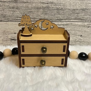 Dollhouse Dresser 1:12 Scale, Dollhouse Furniture, Dollhouse Accessories, Wooden Dollhouse Dresser, Miniature Dollhouse Dresser