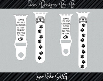 Rainbow Bridge Laser SVG File for Silicone Watch Band