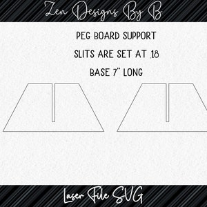 Peg Board Leg Support Laser SVG File