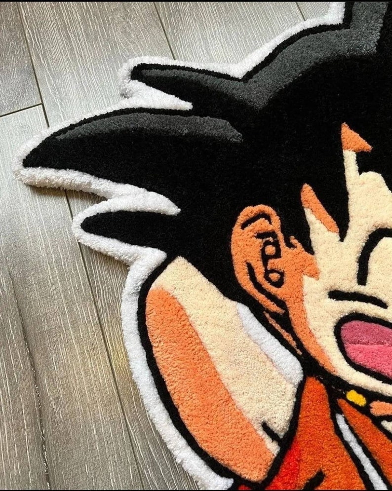 FAST SHIPPING Handmade Goku Rug / Wallhanging Tufting Rug Etsy