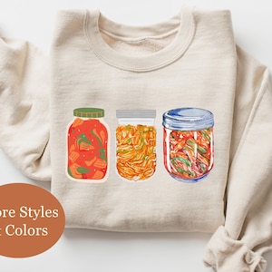 Kimchi Sweatshirt, Kimchi Jars Sweater, Korean Food Sweatshirt, Kimchi Kids Sweater, Kimchi Shirt, Korean Gift, Kimchi Hoodie, Kimchi Tee