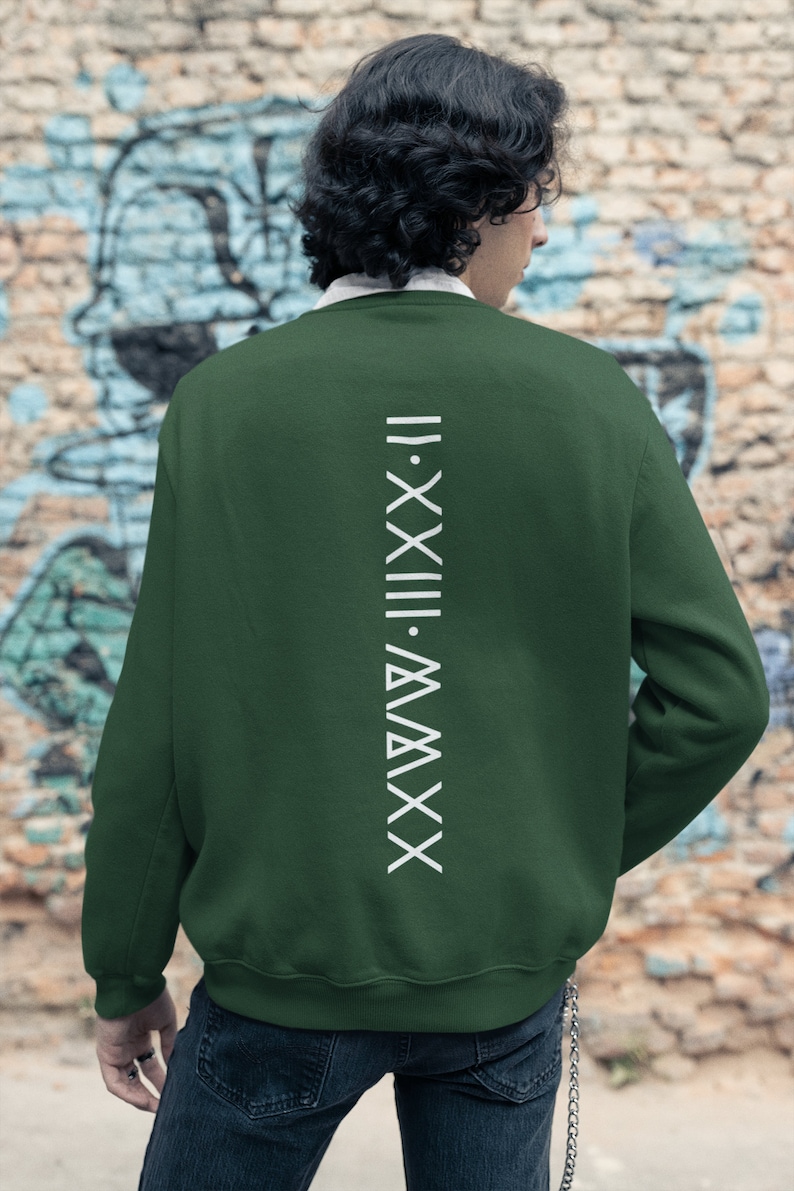 Customized Roman Numerals Hoodie, Spouse Matching Shirts Anniversary Date Hoodie, Roman Hoodie Cheap, Match Couple Hoodies, Anniversary Gift image 4