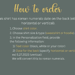 Customized Roman Numerals Hoodie, Spouse Matching Shirts Anniversary Date Hoodie, Roman Hoodie Cheap, Match Couple Hoodies, Anniversary Gift image 5