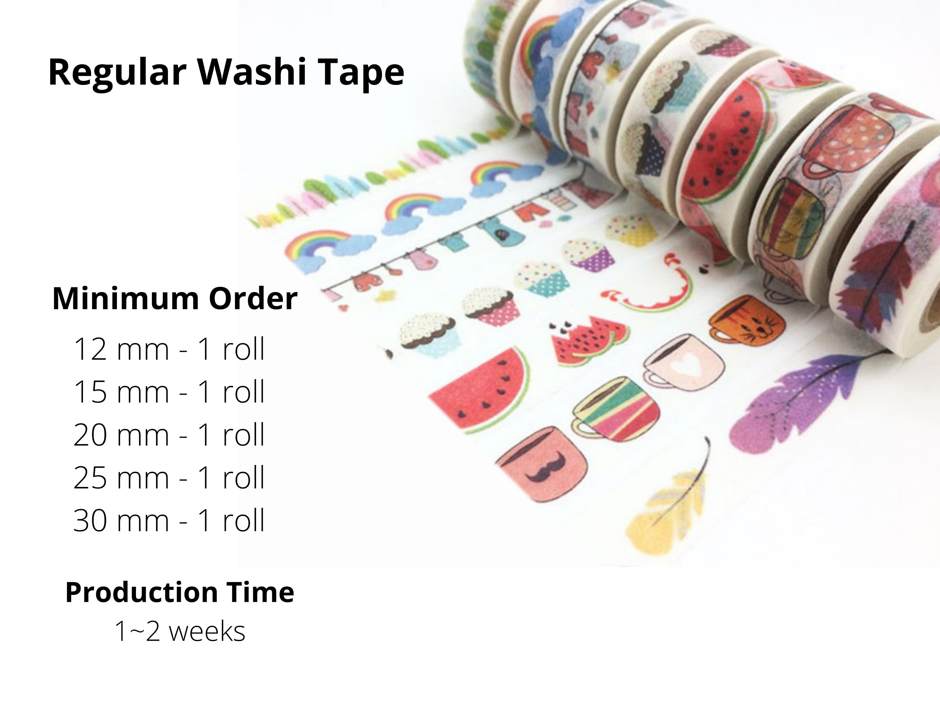 Custom Washi Tape, Personalized Masking Tape, Print Your Own Washi Tape