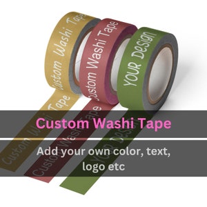 Custom Washi Tape, Personalized Masking Tape, Print Your Own Washi Tape, Kawaii Washi Tape, Christmas Gifts, Unique Gifts, Pretty Tape