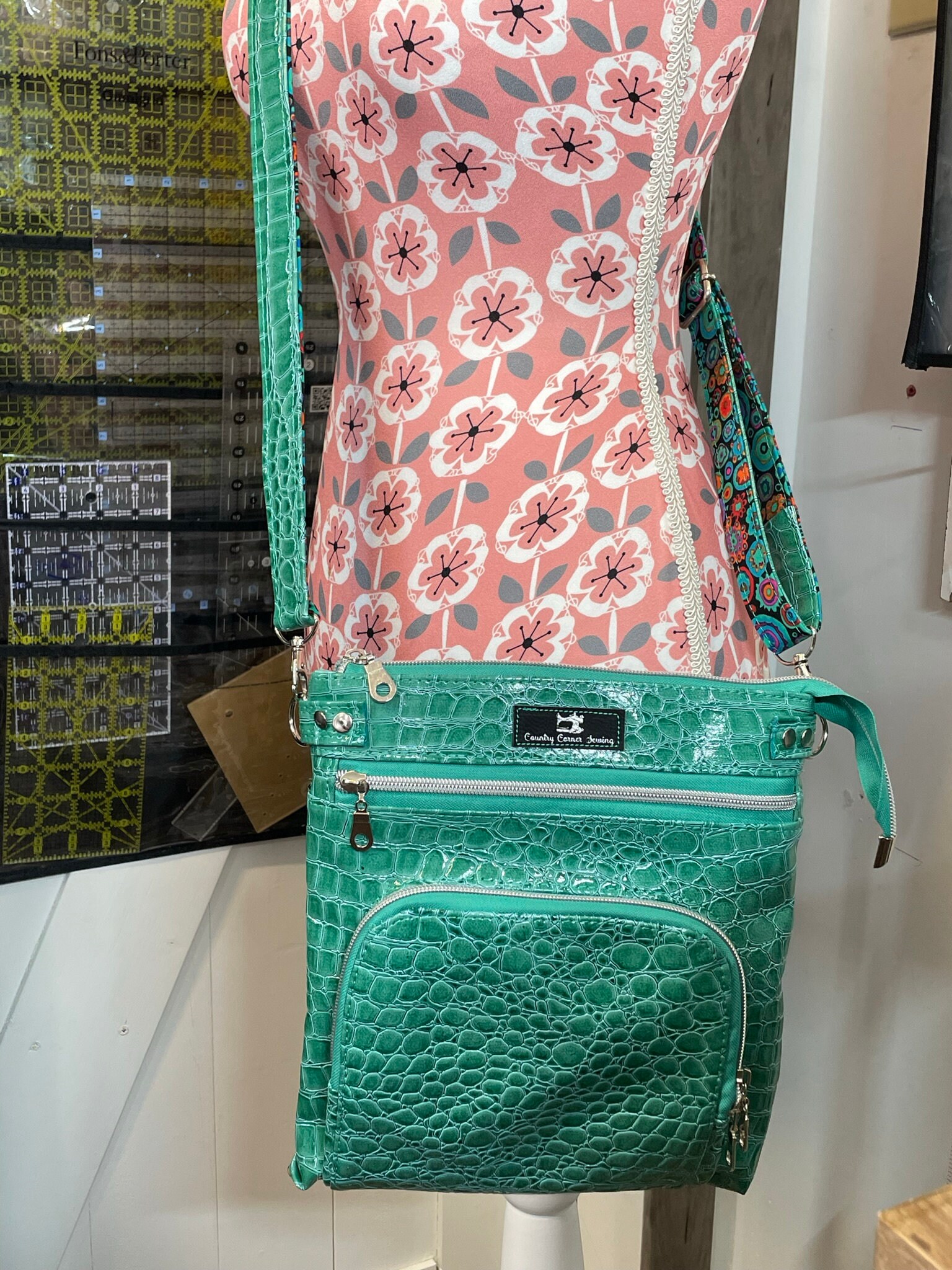 Kaylee Crossbody Bag With Built in Credit Card Slots and Lots Etsy