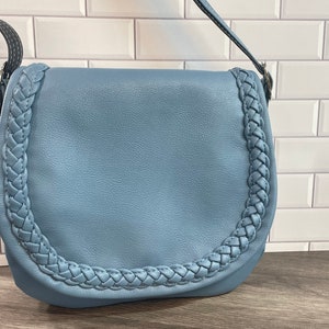 Maddy Saddle Bag Purse for Women, Faux Leather Ladies Shoulder Bag, Crossbody Strap