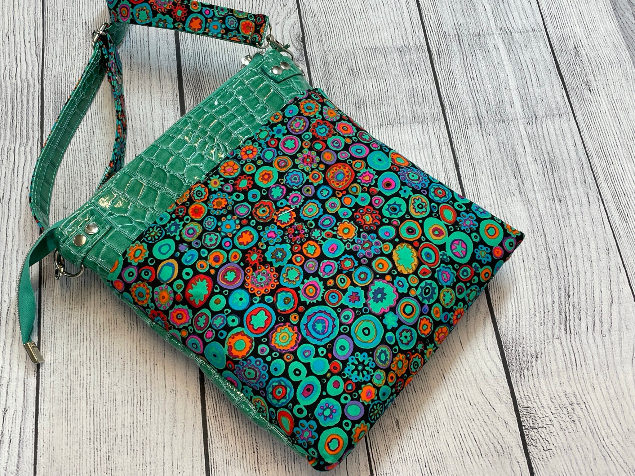 Kaylee Crossbody Bag With Built in Credit Card Slots and Lots Etsy