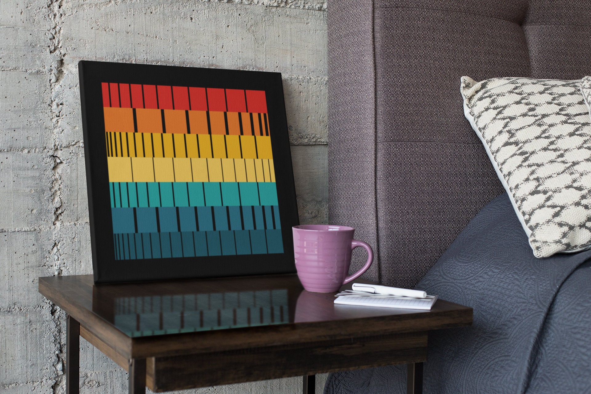 Retro Wall Art Mid Century Wall Decor Living Room Modern - Etsy
