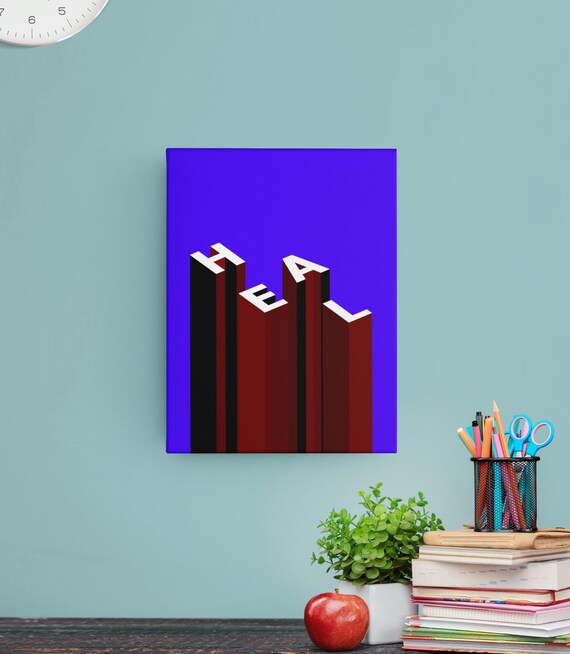 Inspirational Wall Art Motivational Wall Décor Colorful Art Etsy