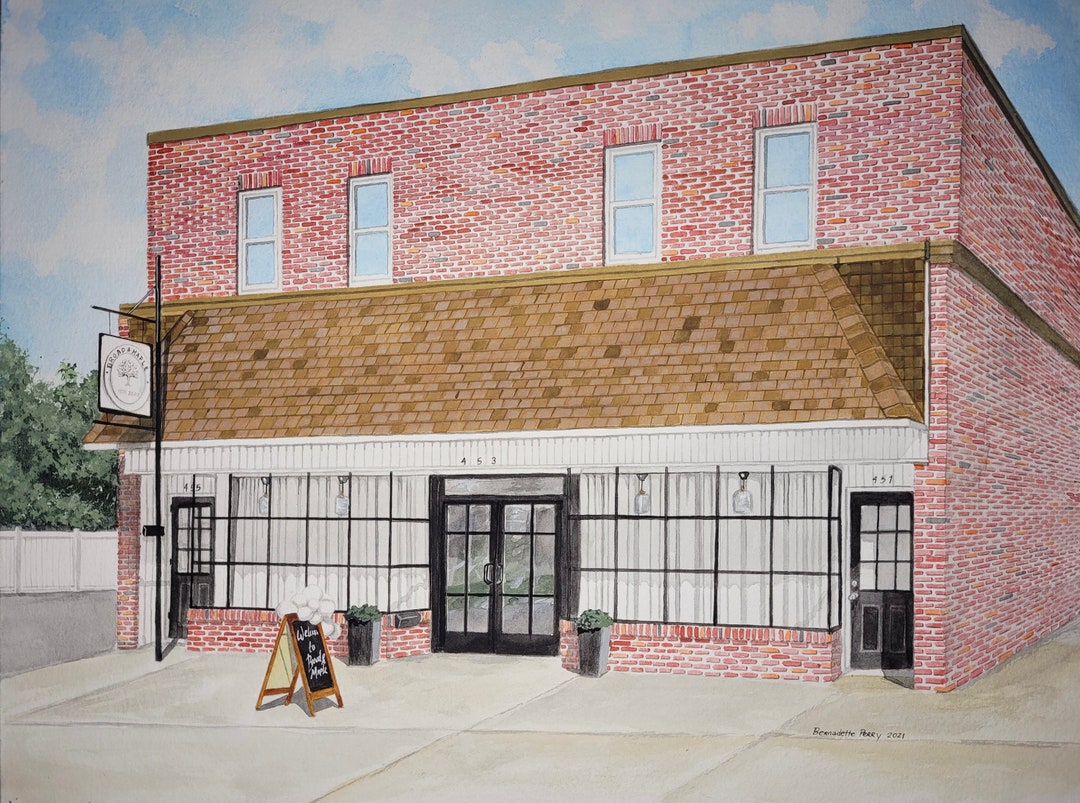 Storefront Portrait Storefront/venue Portrait - Etsy