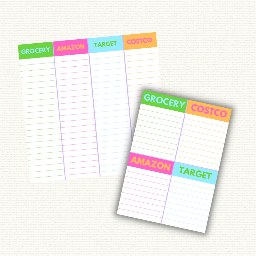 Store List Notepad - Etsy