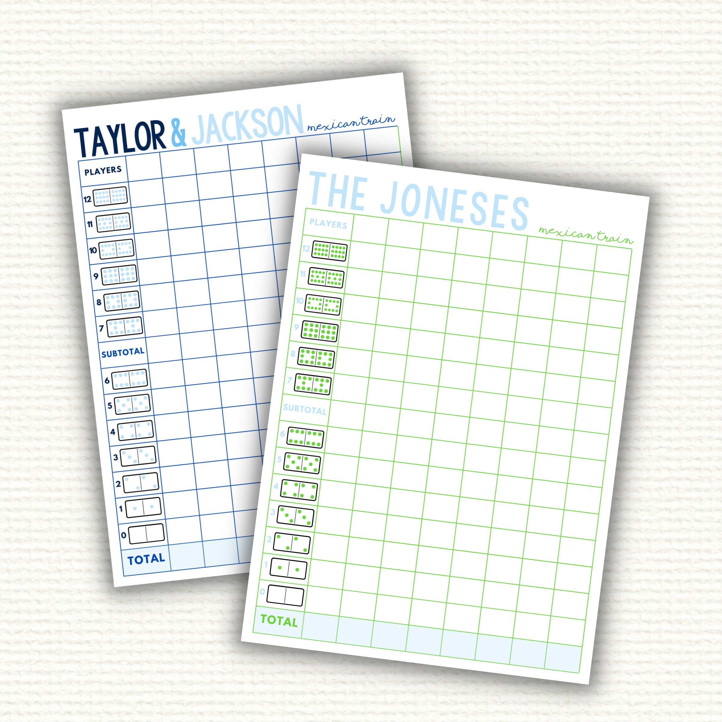 Mexican Notepad Mexican Train Domino Game Notepad - Etsy