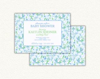 Pastel Otomi Shower Invitation