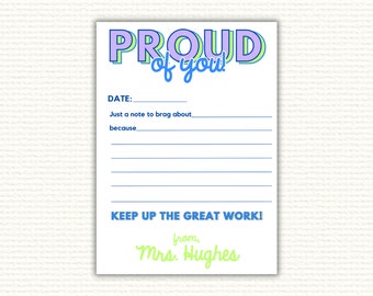 Proud Of You 5x7 Notepad