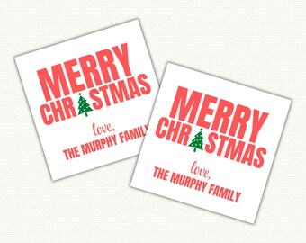Merry Christmas Tree Tag