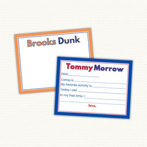 Camp Colors Stationery