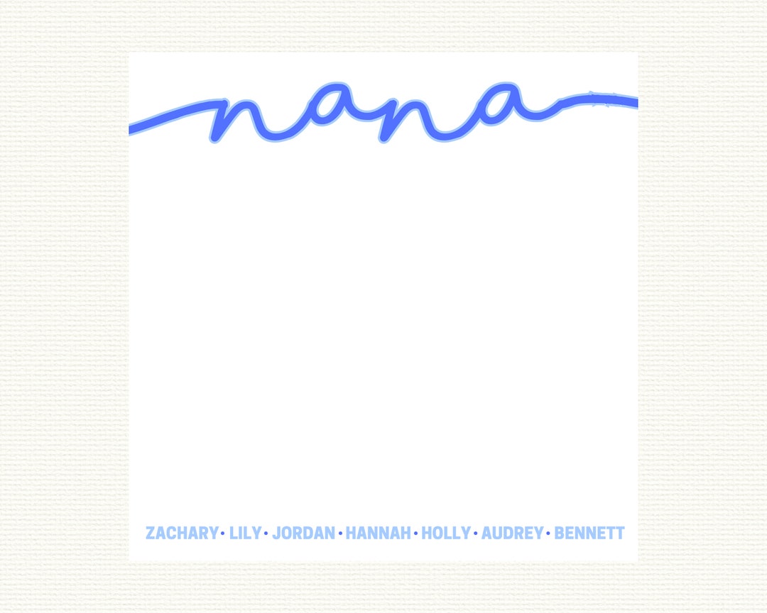 Grandma 8x8 Personalized Jumbo Notepad Etsy