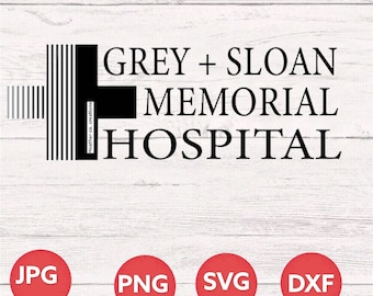 Grey Sloan Memorial Hospital Greys Anatomy Files, cut files for cricut, svg, png, dxf