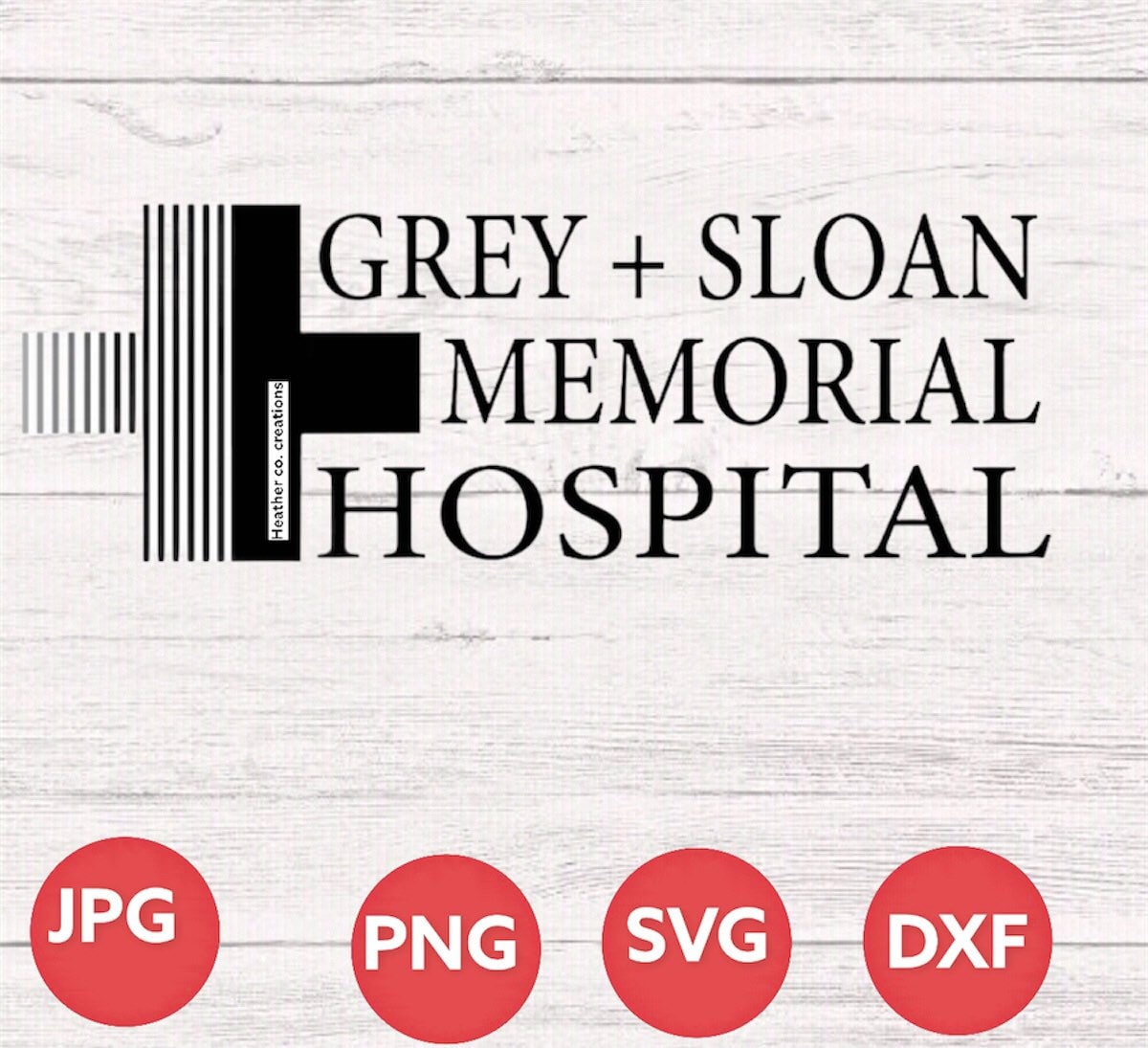Grey Sloan Memorial Hospital Greys Anatomy Files, Cut Files for Cricut ...