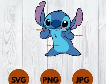 Stitch Svg, Stitch Peeking SVG, Stitch Layered Svg, Cut files for Cricut Svg, png, instant download