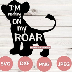 I&#39;m working on my Roar! Inspired Onsie. Lion King infant clothing, Baby shower gift, Wedding gift. Simba svg