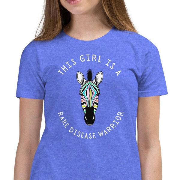 Rare Disease Warrior Youth T-shirt, Rare Chronic Illness Shirt For Child, Girls Rare Disease Awareness, Rare Disease Day Shirt