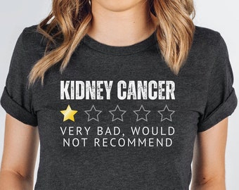 Funny Kidney Cancer Shirt, Cancer Awareness T-Shirt, Renal Cell Carcinoma, Kidney Cancer Survivor, Orange Ribbon Tshirt