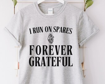 Heart Transplant Shirt, Organ Donation Awareness Tee, I Run On Spares, Heart Transplant Anniversary Gift, Heart Transplant Surgery Gift
