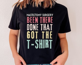 T-shirt borstamputatiechirurgie, cadeau na mastectomie, shirt borstkanker bewustzijn, cadeau borstoperatie operatie