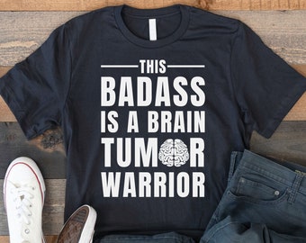 Camisa de tumor cerebral, regalo de tumor cerebral, camiseta de cáncer cerebral, guerrero de tumor cerebral
