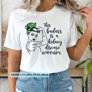 Kidney Disease Warrior Gift Shirt, Kidney Disease Awareness, Green Ribbon