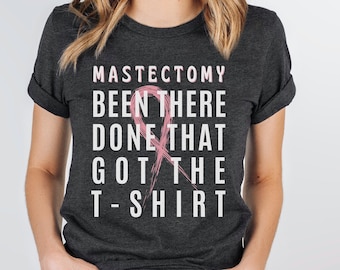 T-shirt borstamputatiechirurgie, cadeau na mastectomie, shirt borstkanker bewustzijn, cadeau borstoperatie operatie